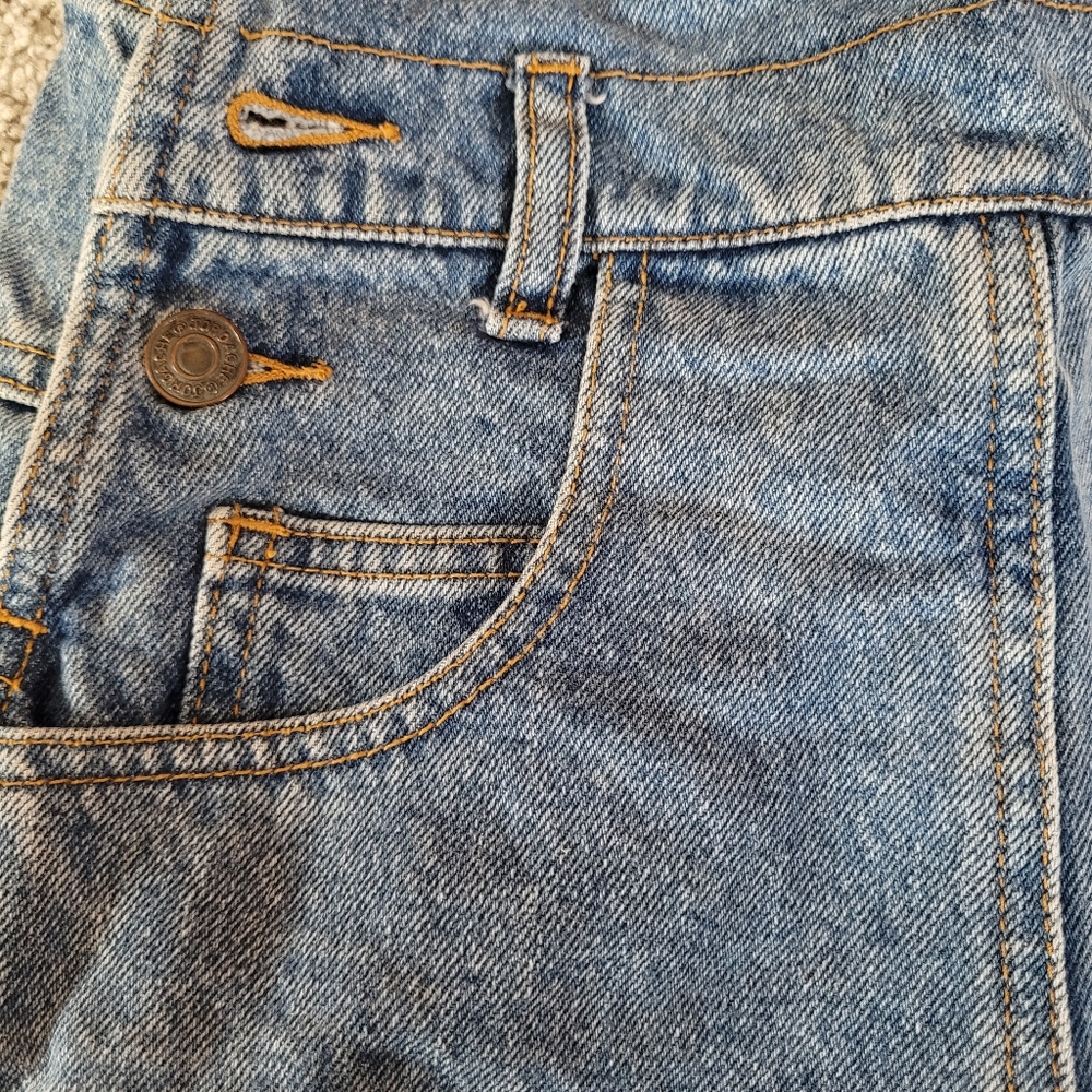 Vtg EUC Jordache Small Denim Blue Women's Overalls Logo - Picture 7 of 8